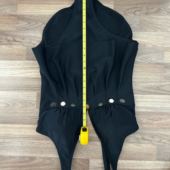 Elegant Black One-Piece Swimsuit - Picture 3 of 5